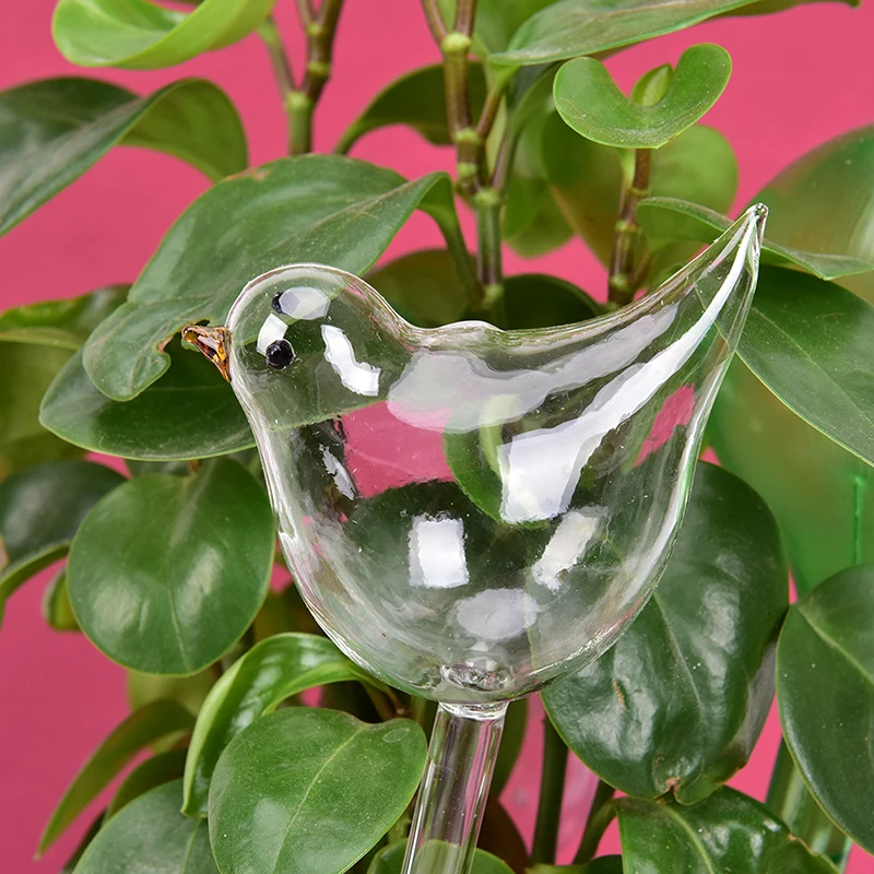 Anlage Selbst Bewässerung Globe Pflanzen Wasser Lampen Vogel Form Klar Glas/kunststoff Bewässerung Gerät