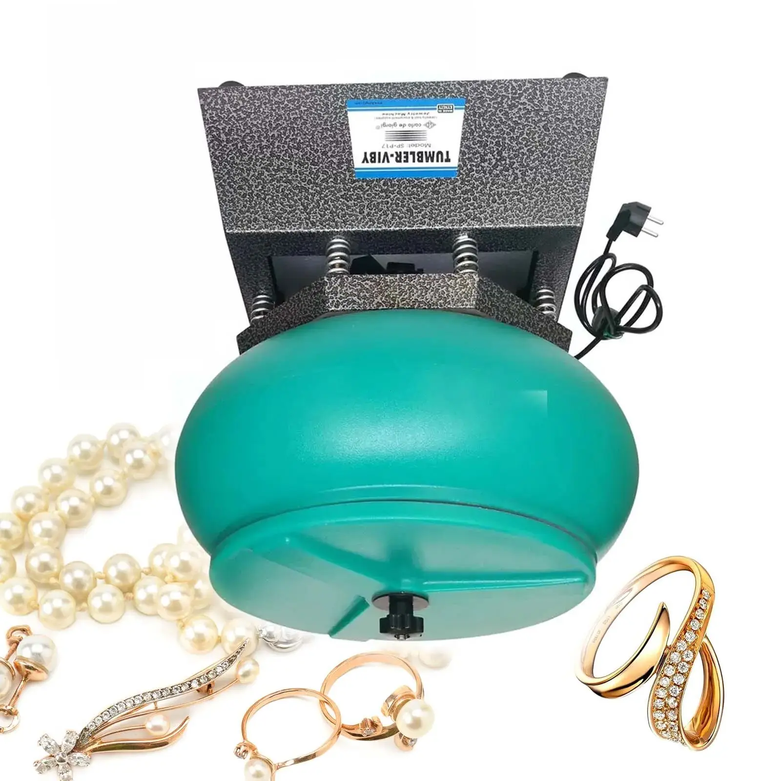 

Electric Vibratory Rock Tumbler 110V/220V 350W – 17 Inch Polishing & Finishing Machine for Stone Jewelry