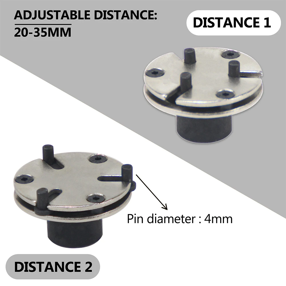 Pinza de pastilla de freno de disco para coche, herramienta de repuesto Universal ajustable de 2 y 3 pines, pistón de viento y rebobinado, unidad