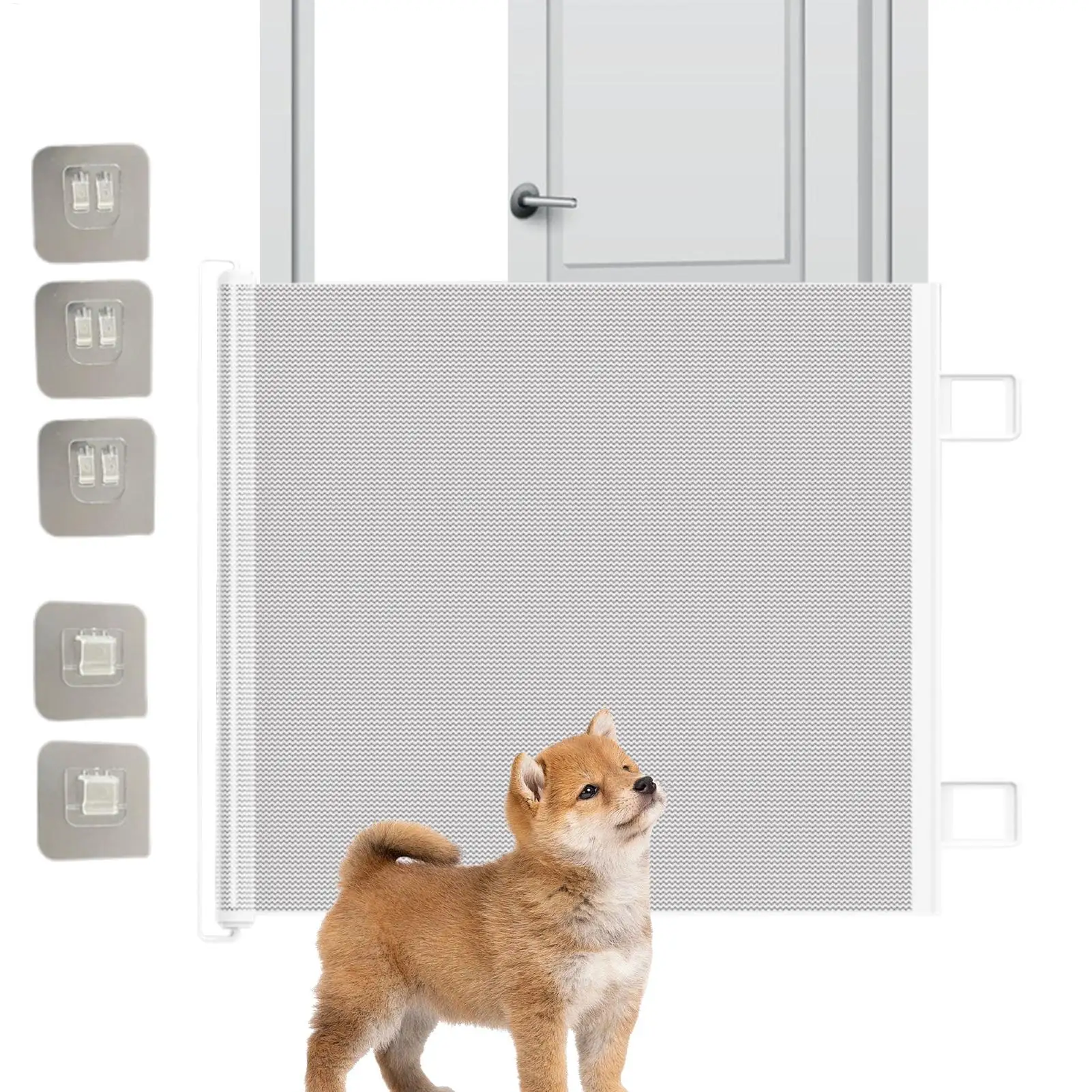 Retractable Pet Gate Retractable Pet Gates for Dogs Guard Safe Enclosure Screen Fence for House Stairways Baby Indoor Kids Puppy