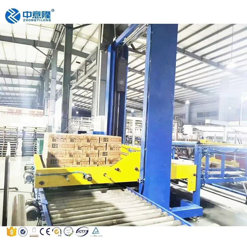 Automatic packaging machine stacker gantry palletizer for cartons/bags/boxes in packaging lines