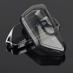 Tampa de proteção chave TPU, remoto para Seat Leon, FR, Mk4, Cupra Formentor, Skoda Octavia, A8, MK4, MK8, VW Golf 8, ID-4