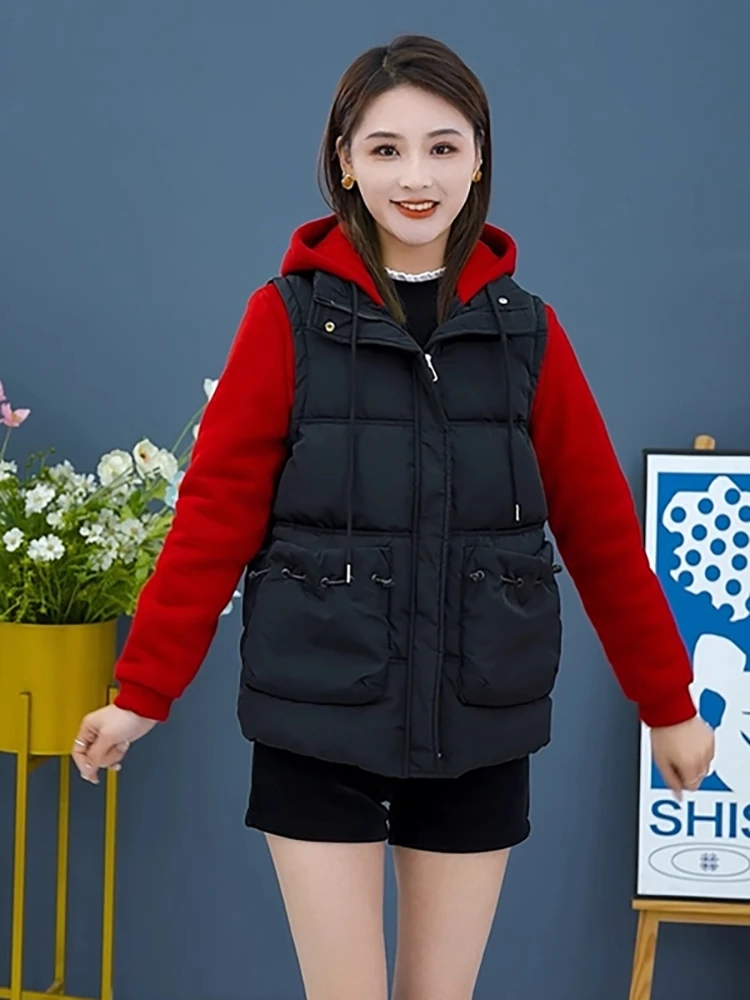 

Casual Versatile Fce Lined Thiened Cotton Jaet Women's Winter New Faionable Hooded Cotton Coat Trendy Commute Sle