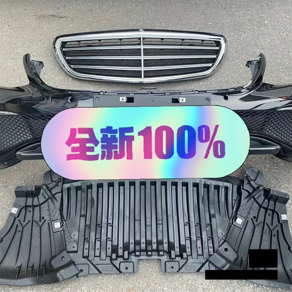 Car surround Front bumper assembly grill mudguard For 16-20 W213 Mercedes Benz E200L E260L E300L E320L