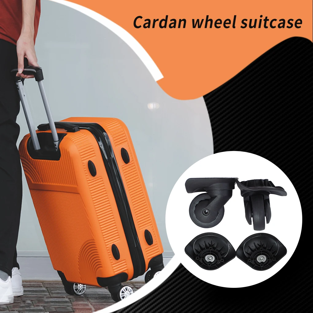 2 Pieces Suitcase Universal Wheel Flexible Wheels Rotating Accessory