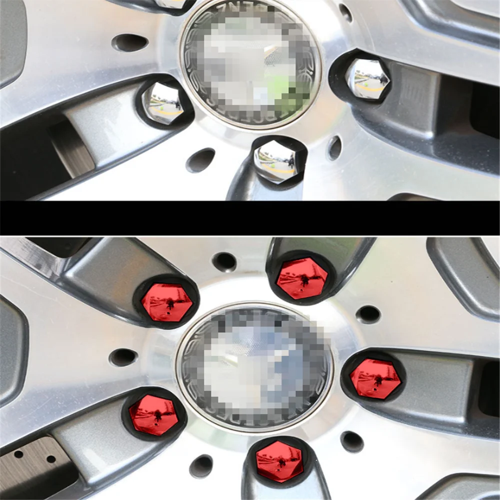 20 Stück Auto-Radmutterkappen Schutz für Peugeot RCZ 206 207 208 301 307 308 406 407 408 508 2008 3008 4008 5008 6008 – Detail 8