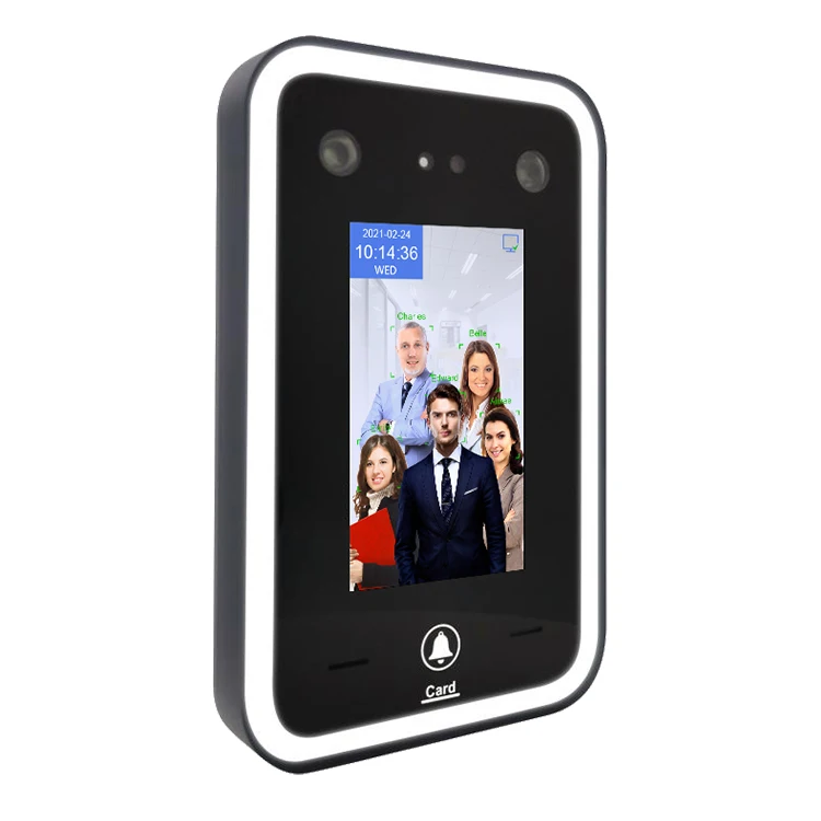 LED Frame Face Recognition Time Attendance  Access Control System with Free SDK and RS485 Optional RFID Reader