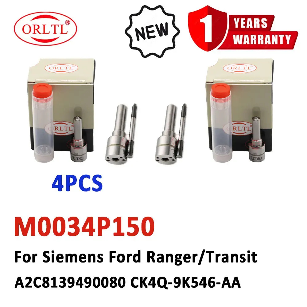 

4PCS New M0034P150 Diesel Fuel Injector Nozzle M 0034 P 150 For FORD Siemens CK4Q9K546AA A2C8139490080 CK4Q-9K546-AA