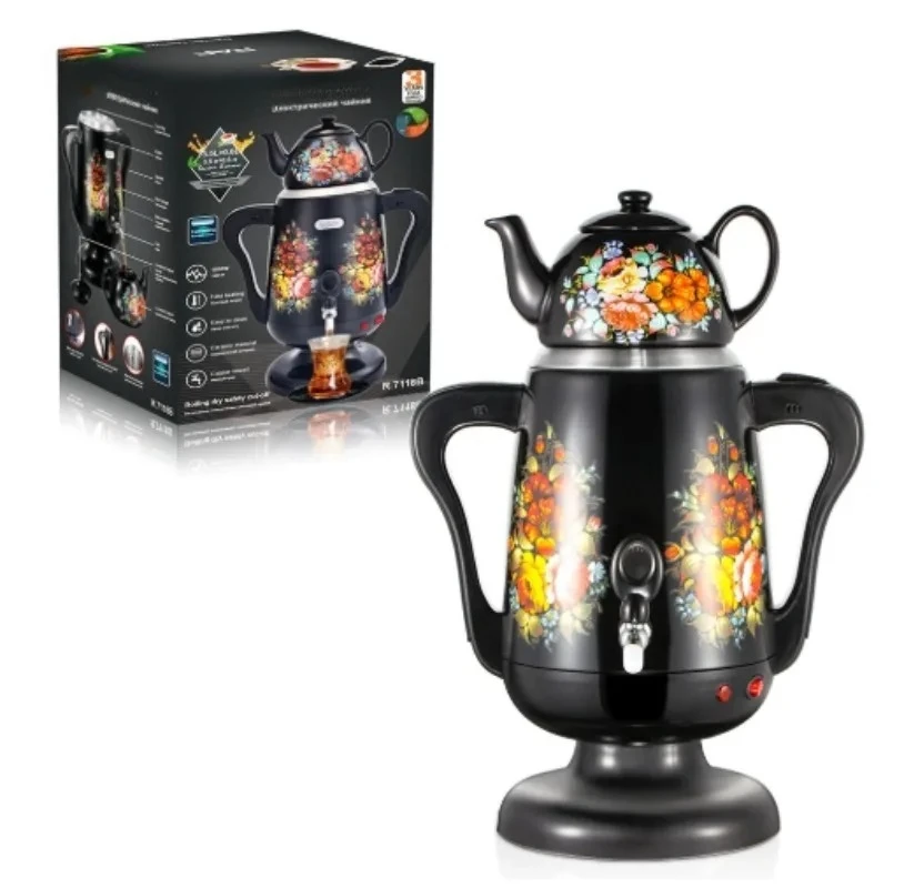For 3.5 0.6L Tea Maker Stainless Steel Persian Turkish Teapot Electric Russian Teapot
