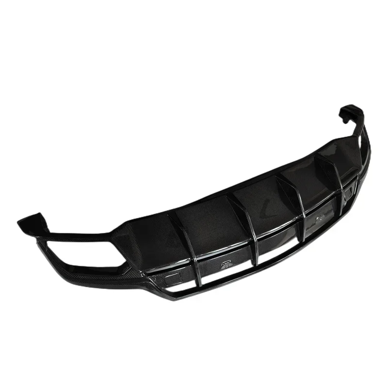 High quality 3K true carbon fiber rear diffuser for Lamborghini URUS body kit front lip two-piece set