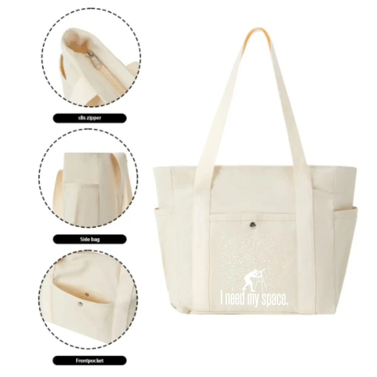 حقيبة كتف Space Craver's Whisper ذات سعة كبيرة وحقيبة يد كاجوال للركاب اليومي