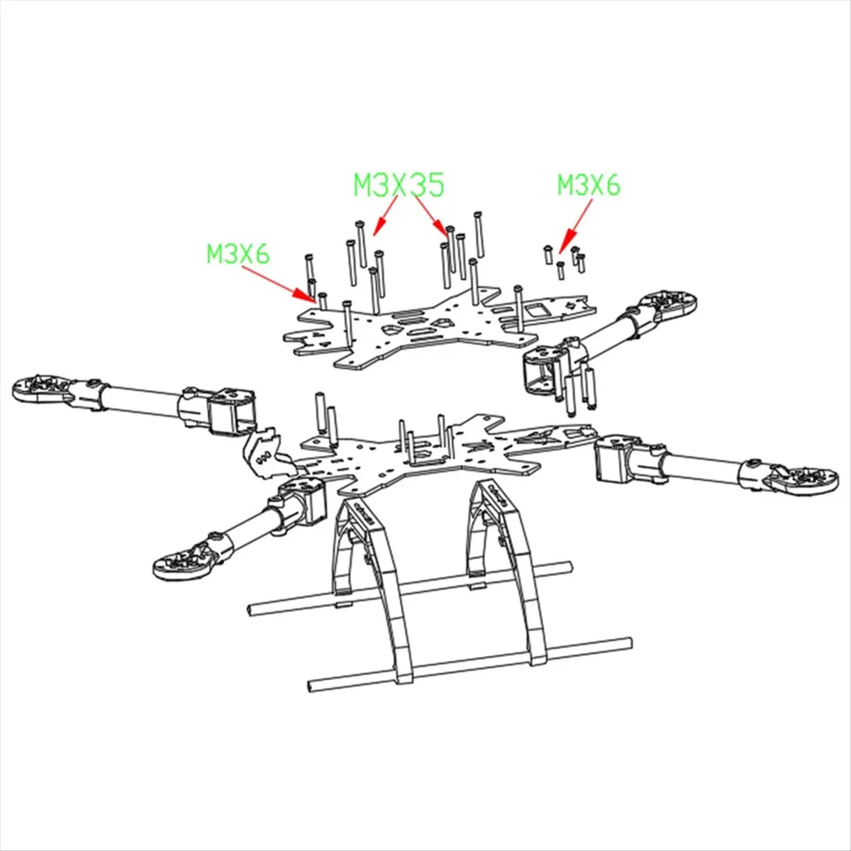 ~【A393Z】15inch FPV Racing Drone Frame Carbon Fiber Quadcopter FPV Freestyle Frame for Enhanced Flight Stability & Performance