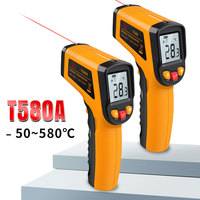 NJTY T380 T580A High Precision Infrared Thermometer, Water Thermometer, Baking and Kitchen Industrial Thermometer