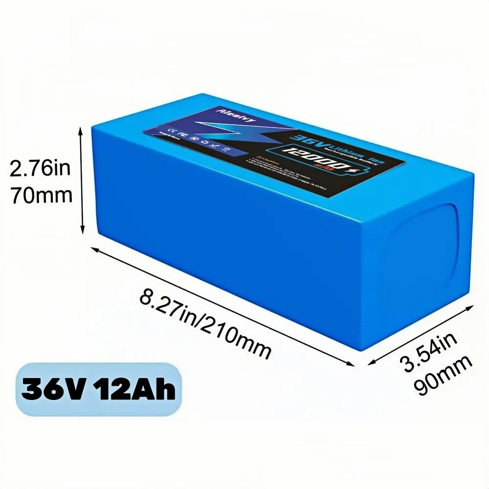 Aleaivy 10S5P 36V 16000mAh Electric Scooter Lithium Battery 18650 battery pack 36V 12/16/20Ah Electric Scooter Electric Scooter Battery 6