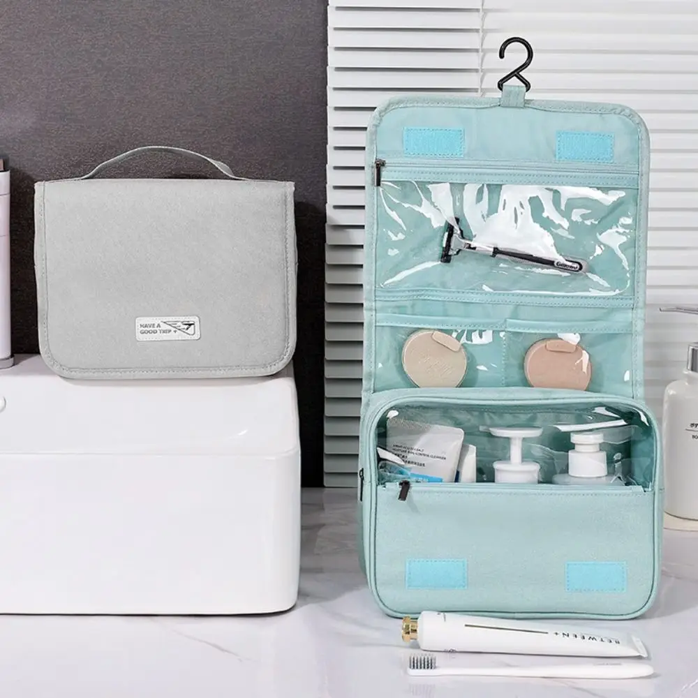 

Large Capacity Hanging Cosmetic Bag with Hook Waterproof Hook Wash Bag Skincare Storage Multifunctional Travel Toiletry Bag