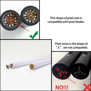 TXQ NEO Pixel RGB Tempur Duel Berat Tahan Lama SK6812 92cm260pcs Lightsaber lebih Tebal 1 Inci 7/8 Inci 3mm 82cm/92cm Panjang Bilah PC 10 lightsaber piksel penjualan terbaik - №