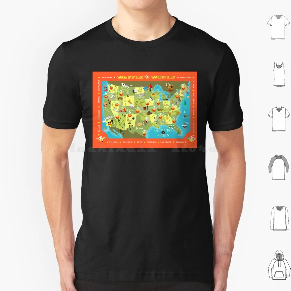 Waffle World Map T Shirt Men Women Kids 6Xl Breakfast Restaurant Waffle Waffles House World Waffle World Waffle House Untied