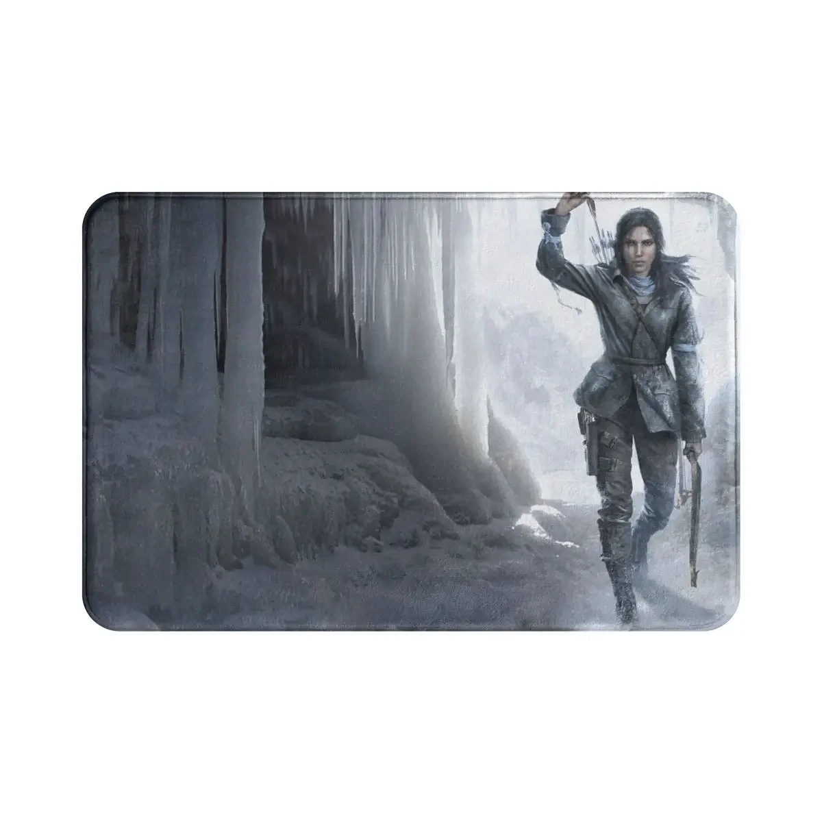 Tomb Raider Game Anti-Slip Doormat Kitchen Mat Lara Croft Floor Carpet Welcome Rug Bedroom Decorative