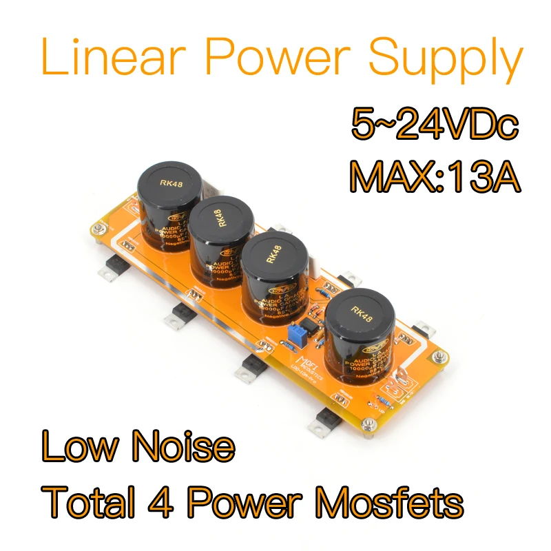 MOFI-LDO-10A Mosfet Linear Power Supply (SingleRail)5-24VDC MAX13A DIY KIT