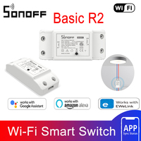 SONOFF Basic R2 wifi Switch 10A Wireless Smart Switch DIY Your Smart Home Appliances Works With eWwLink APP Alexa Google Home