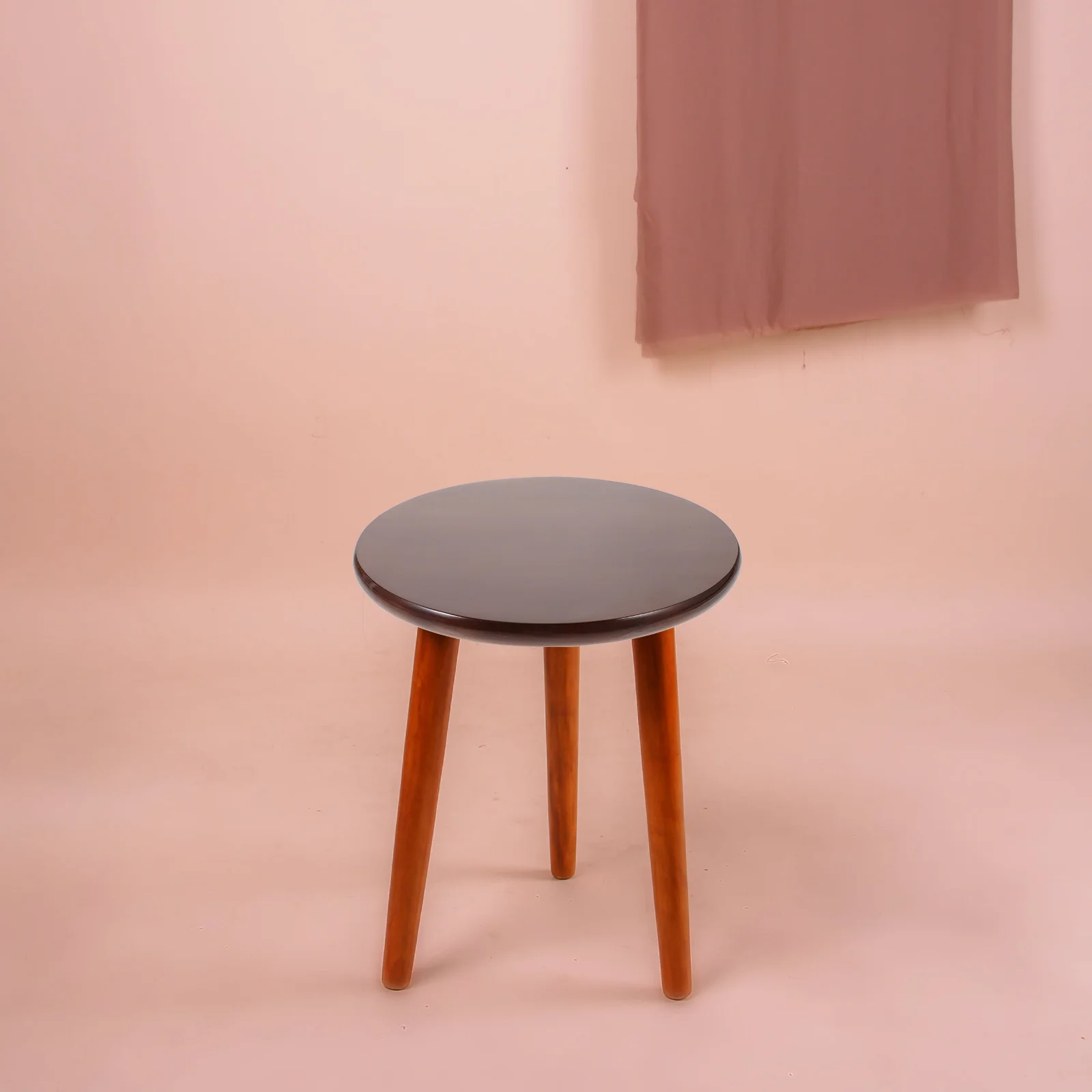 

Rubber Wood Panel Round Stool Seat Replacement Strong Wooden Surface For Canteen Bar Chair Repair Sturdy