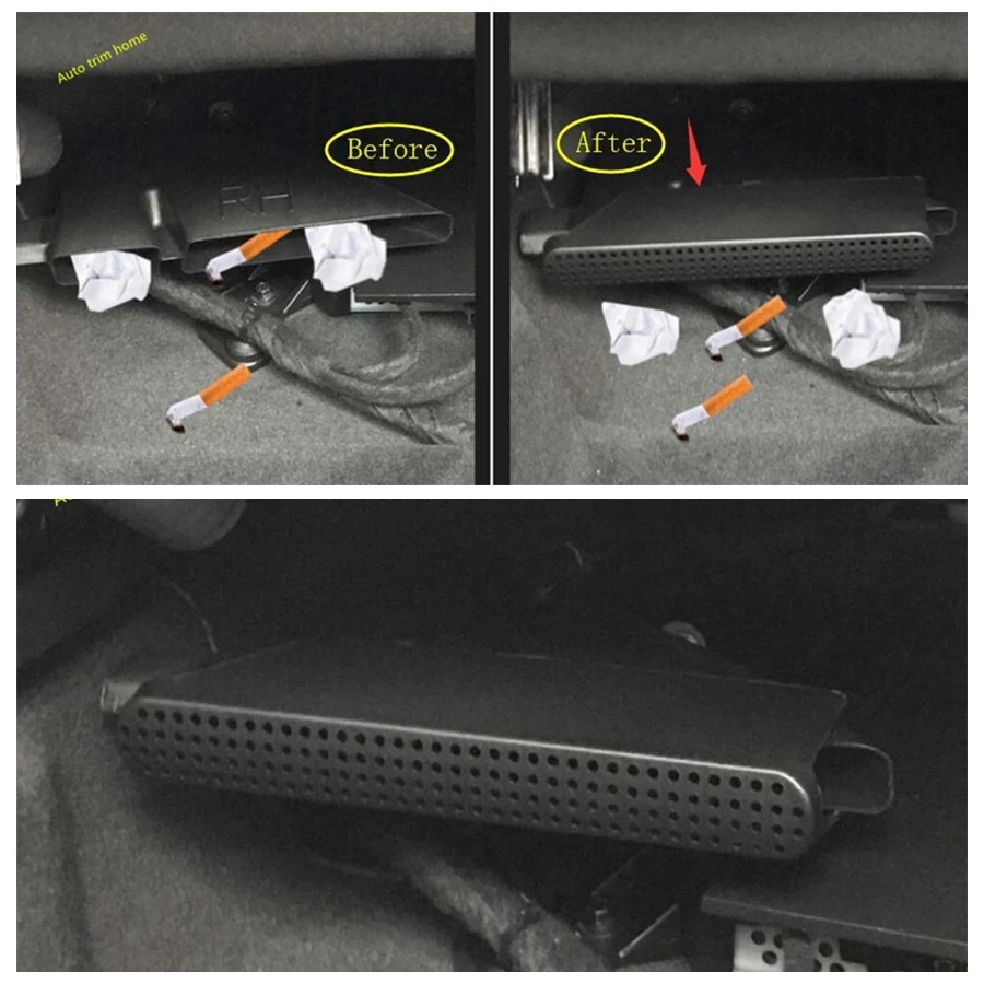 Seat Below Air Conditioning Outlet AC Vent Protector Decoration Frame Cover For VOLVO XC60 2018 2019 2020 2021 Car Accessories