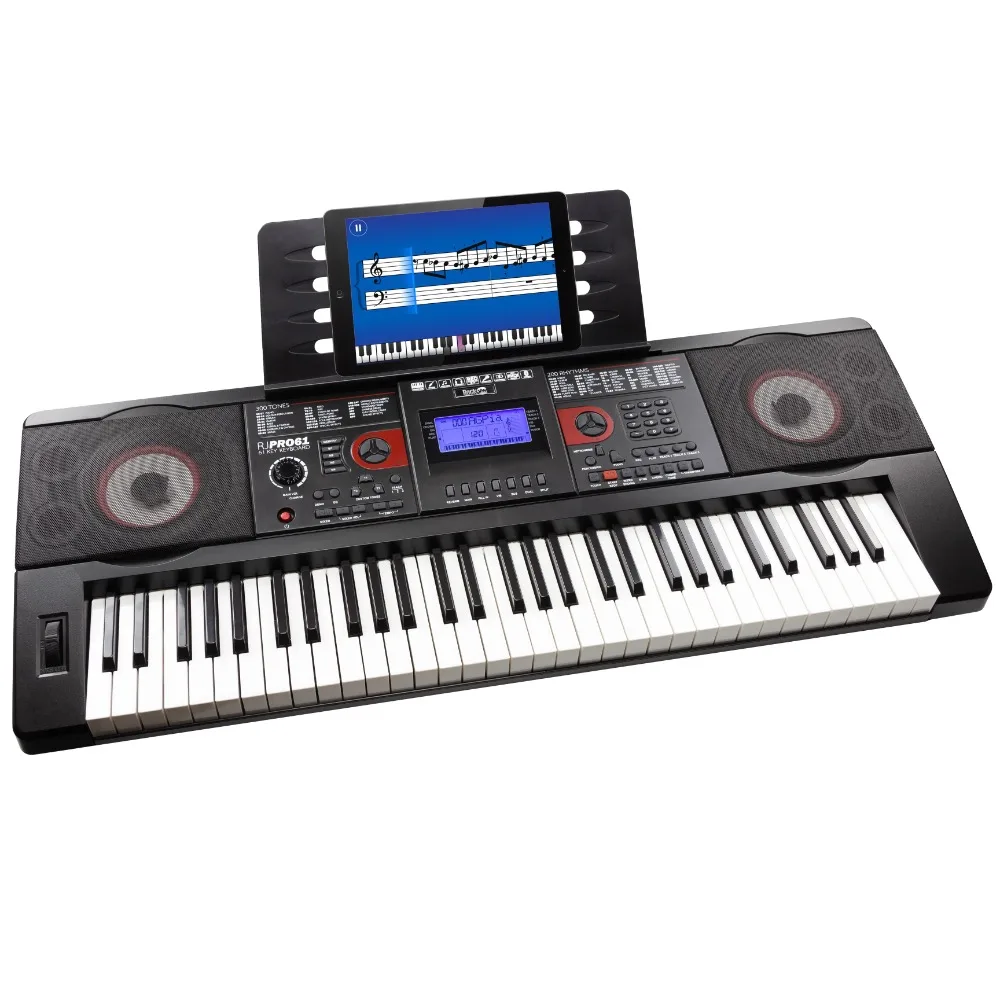 

Rechargeable 61 Key Music Keyboard with MIDI Connectivity