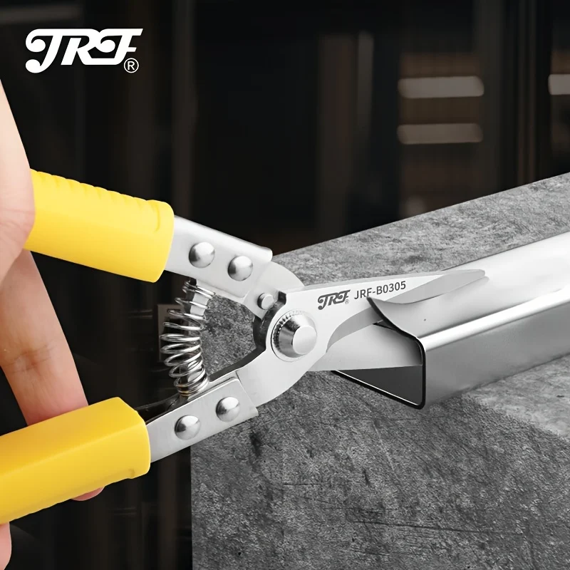 JRF 210mm Steel Scissors Tin Snips Metal Sheet Cutting Scissor PVC Pipe Cutter Professional Industrial Shears