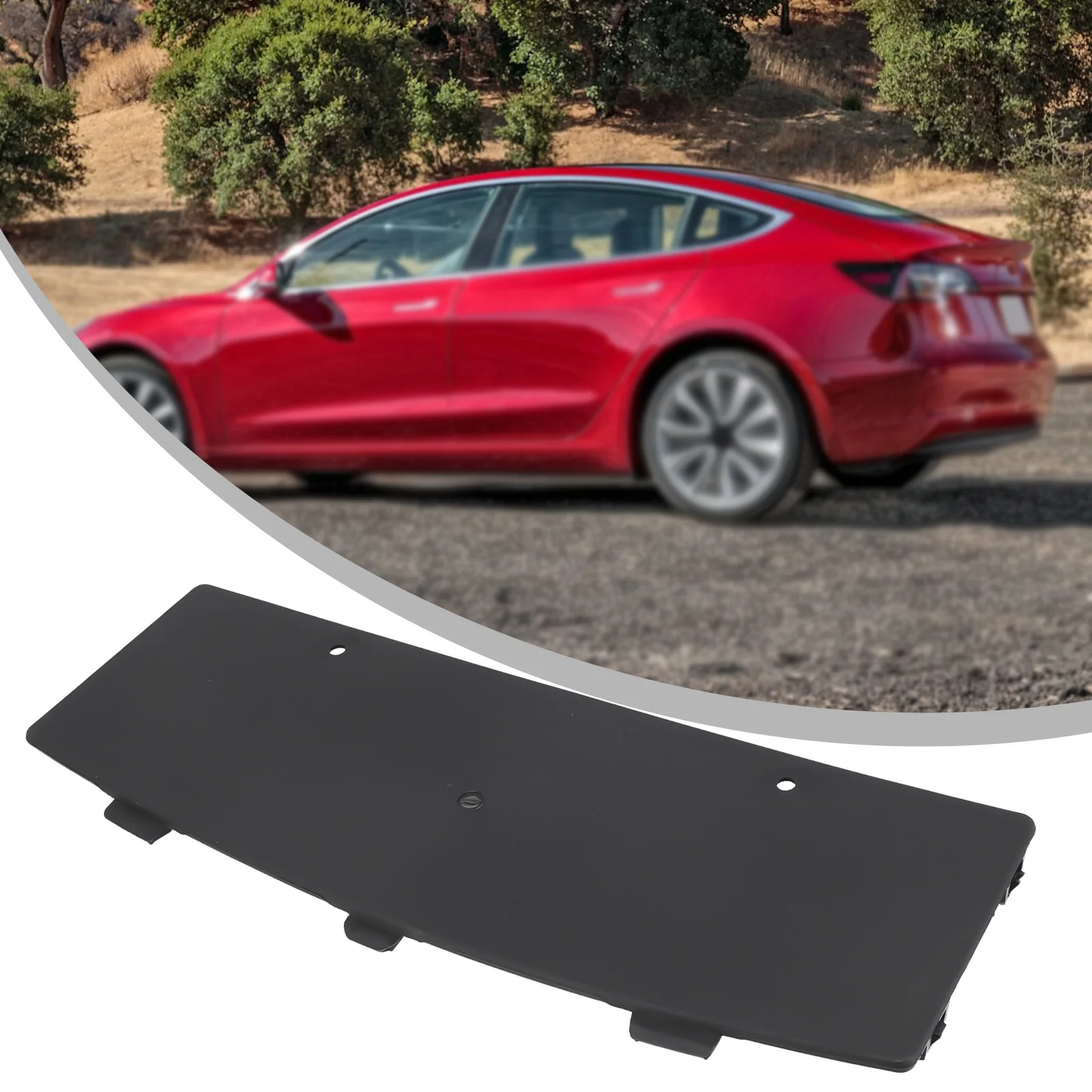 

Cars Rear Bumper Tow Hitch Hook Cap Covers Trim 1135412-00-A/113541200A For Tesla For Model 3 2017-2022 Auto Accessories