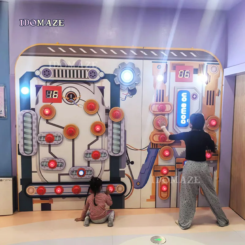 

Family Entertainment Center Light Wall Game Kids Playground Equipment Interactive Wall Games For Indoor Playground
