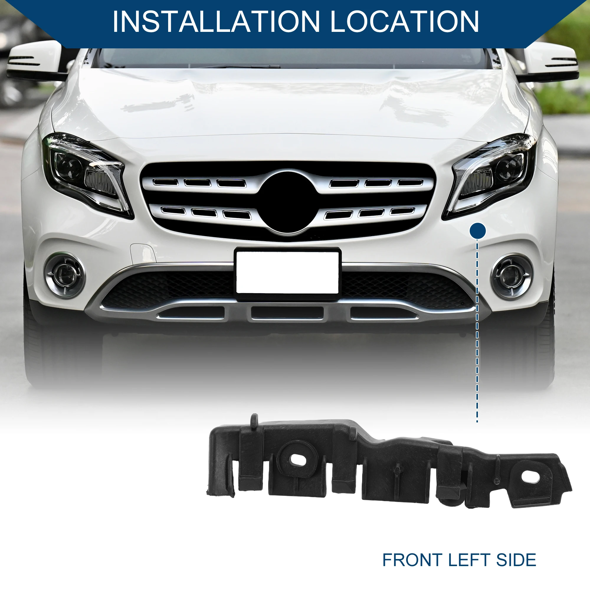 

UXCELL 1 шт. опорный кронштейн левого переднего бампера No 8P0807183B для Audi A3 8P Facelift