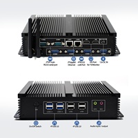 HYSTOU P04B 6xRS232 Com Port Fanless Mini Pc Intel i5 4200U Processor SSD HD-MI Integrated Card Industrial Computer