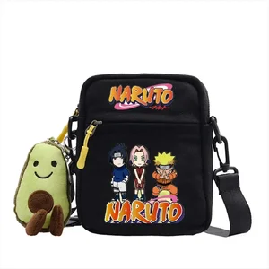 Sırt çantası anime naruto kanvas çanta omuz çapraz çapraz, tek ve yeni bir çanta kare küçük kanvas, sevimli, hediye, çocuk oyuncağı Bag gara naruto'daki 6 büyük satış-no. 6