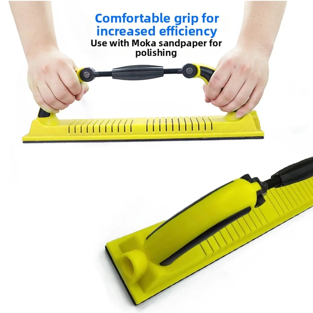 1 قطعة طحن اليد الجافة دفع مجلس سيارة المعجون الرماد اليد المسوي مستطيلة فراغ الصنفرة طحن الرماد مجلس أداة إصلاح الجسم #1