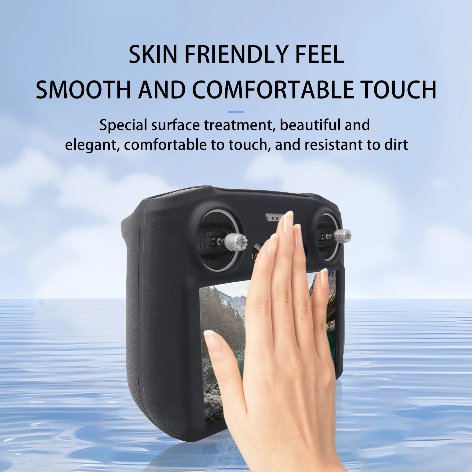 

RC 2/RC Protective Cover for DJI FLIP with Screen Remote Control Silicone Case Drop-proof Accessories Gray Black