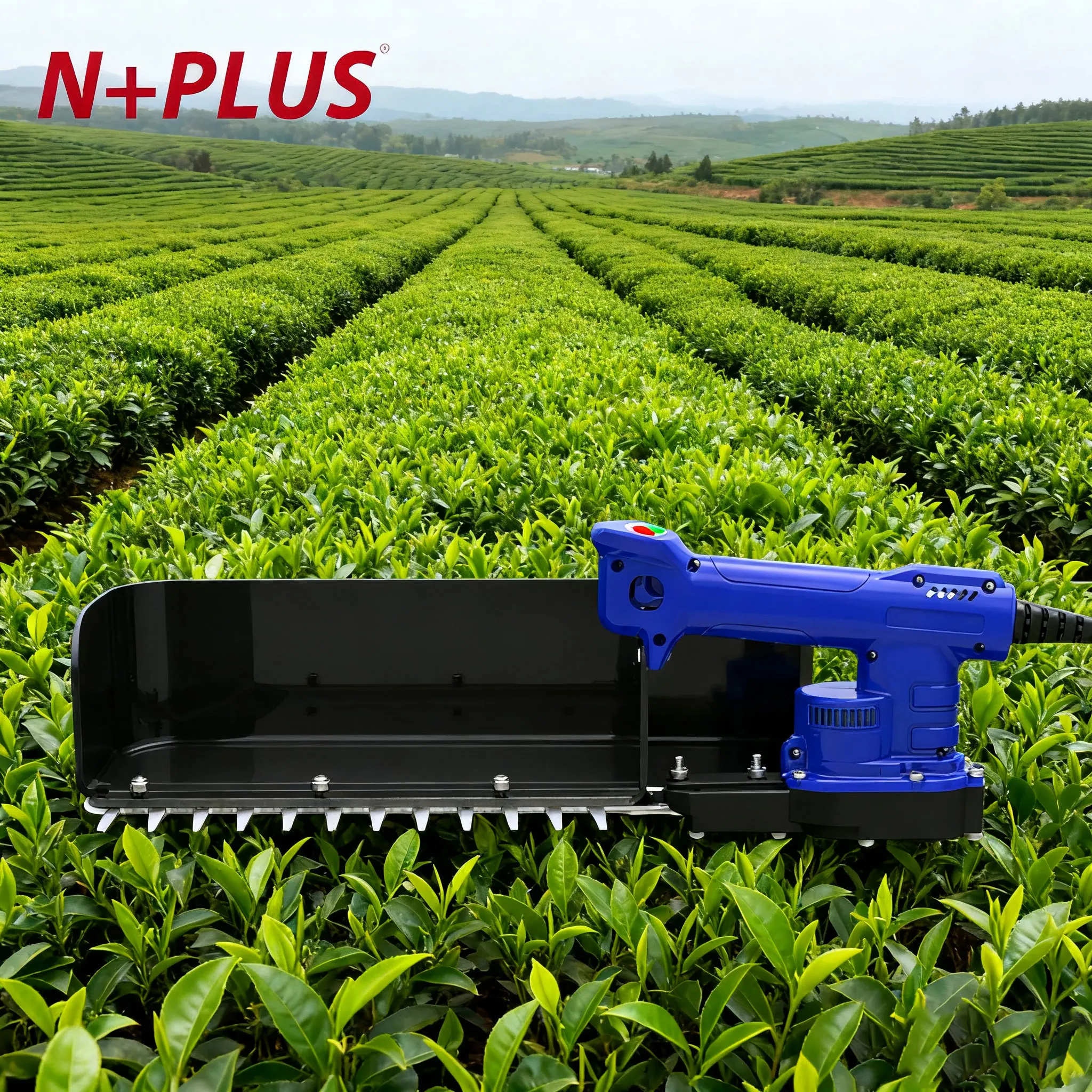 

N+PLUS Long Life Battery Stable And Efficient Electric Tea Harvest Tool Fast Speed Cordless Tea Leaf Picking Machine