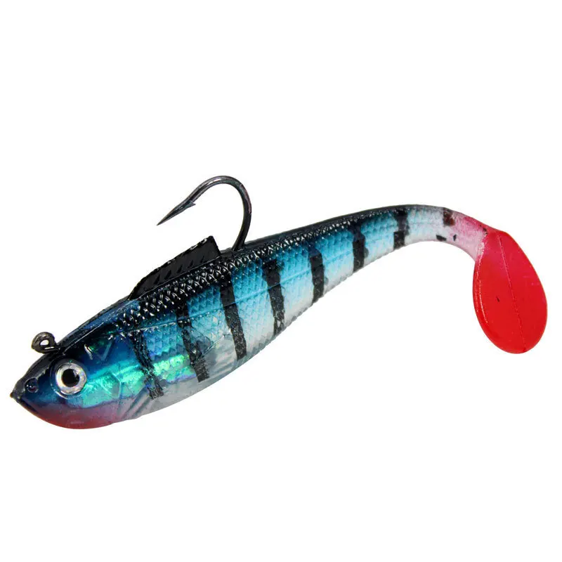 ZWICKE T tail Wobbler Fishing Lure Head Soft Bait Pesca Carp Bass Artificial Rubber Bait Swimbait Fishing Tackle 5/8.5/11.5cm