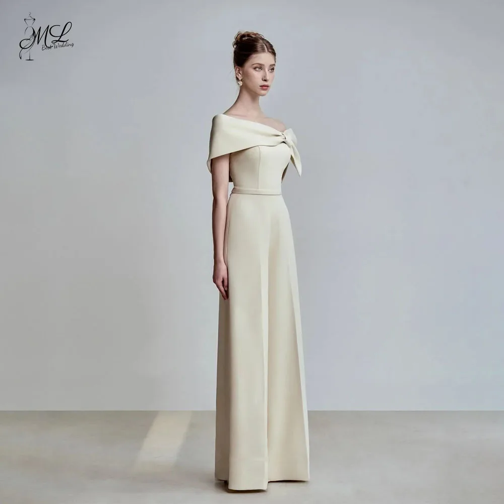 

ML Off the Shoulder Women Jumpsuit Elegant Evening Gown Women Wedding Party Outfit Customized Wedding Guest Outfit