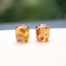 Colorful Barrel Lampwork Bead Jewellery Making Accessories Glass Beads Jewelry Bracelets Earring Necklace Diy Perles Bijoux Bulk
