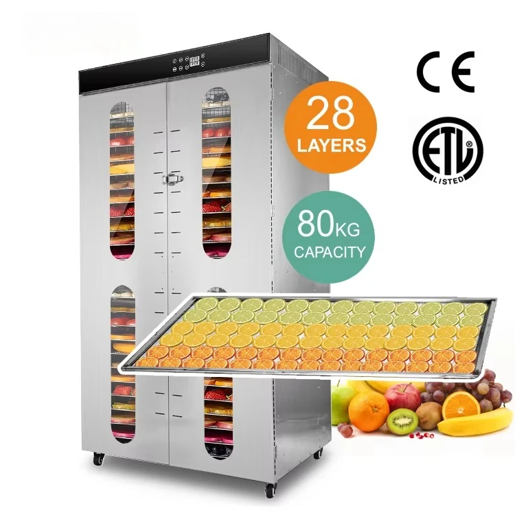

28 Layer Extra Long Large Size Tray Dried Fruit Machines Food Processing Machine Dehydrator