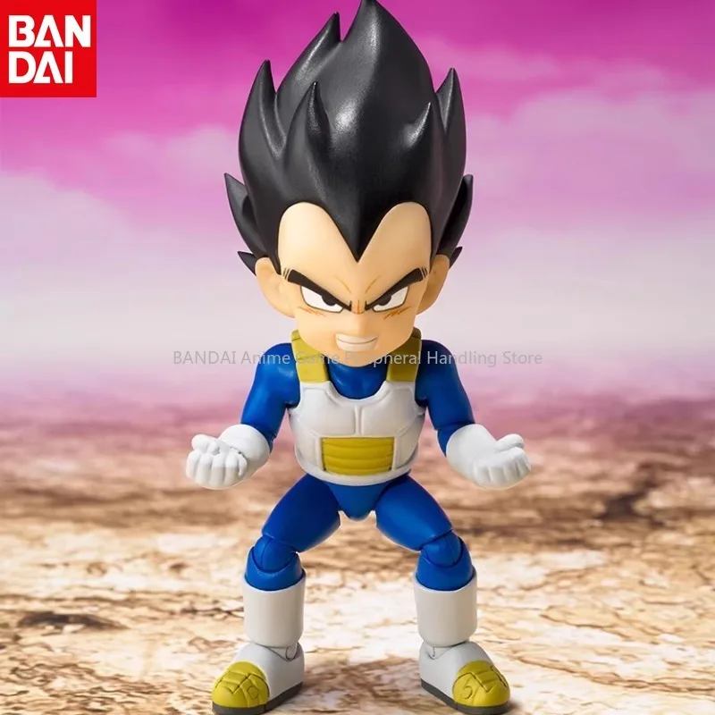 Original Genuine Bandai SHF Dragon Ball: Demon Vegeta Little Vegeta Theatrical Edition Anime Model Figure Holiday Gift