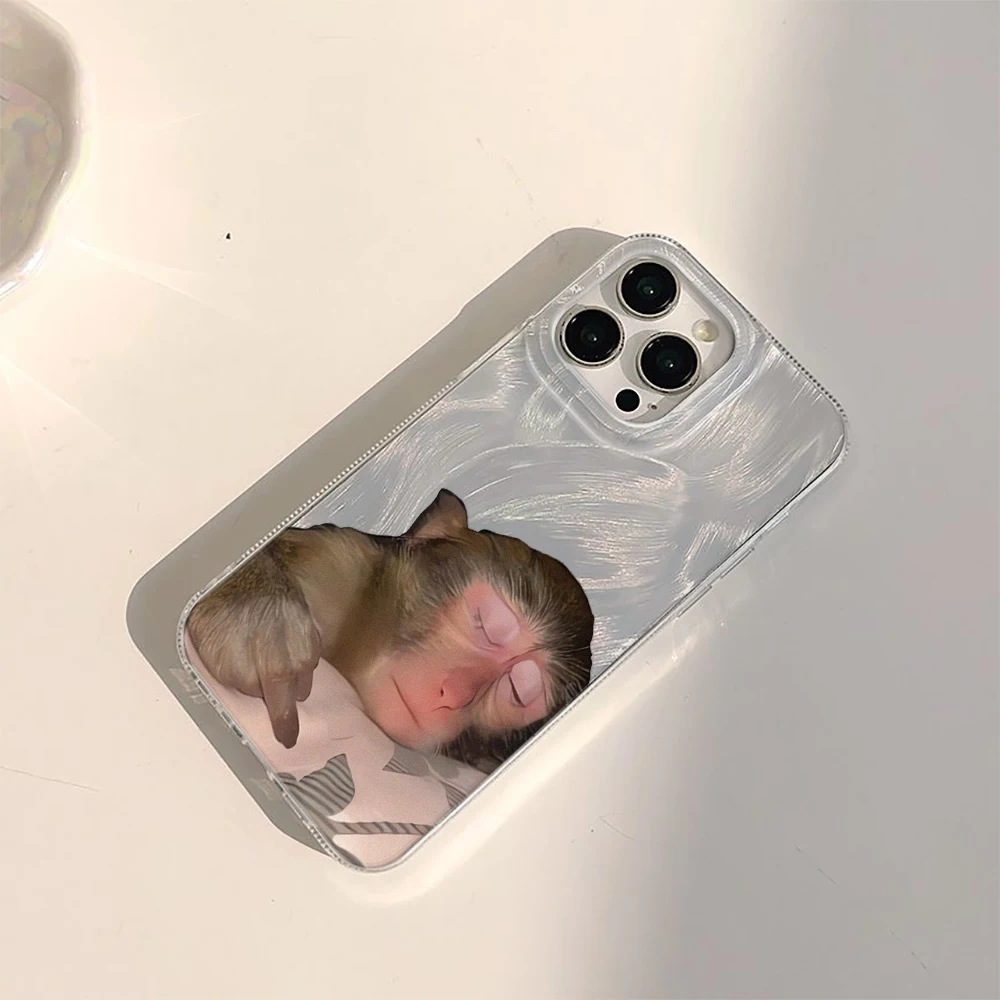 귀여운 만화 원숭이 패턴 아이폰16/15/14/13/12/11/ProMax/Pro/Plus... - 3