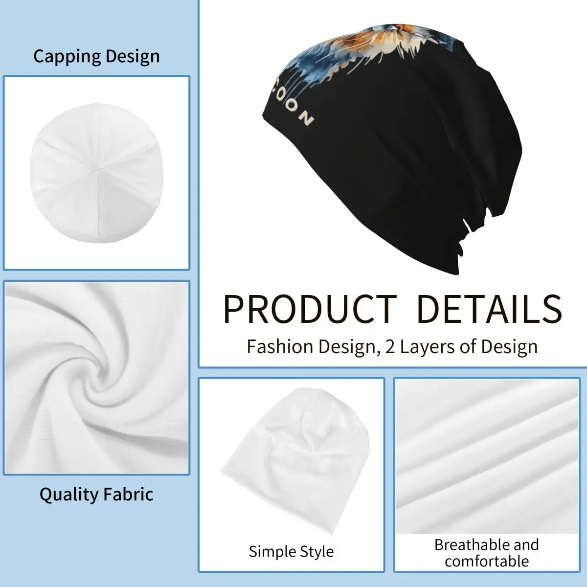 Красочный Mainecoon, великолепные шапки-бини с изображением мейн-куна и кота, теплая осенне-зимняя уличная шапка, вязаные шапки для взрослых