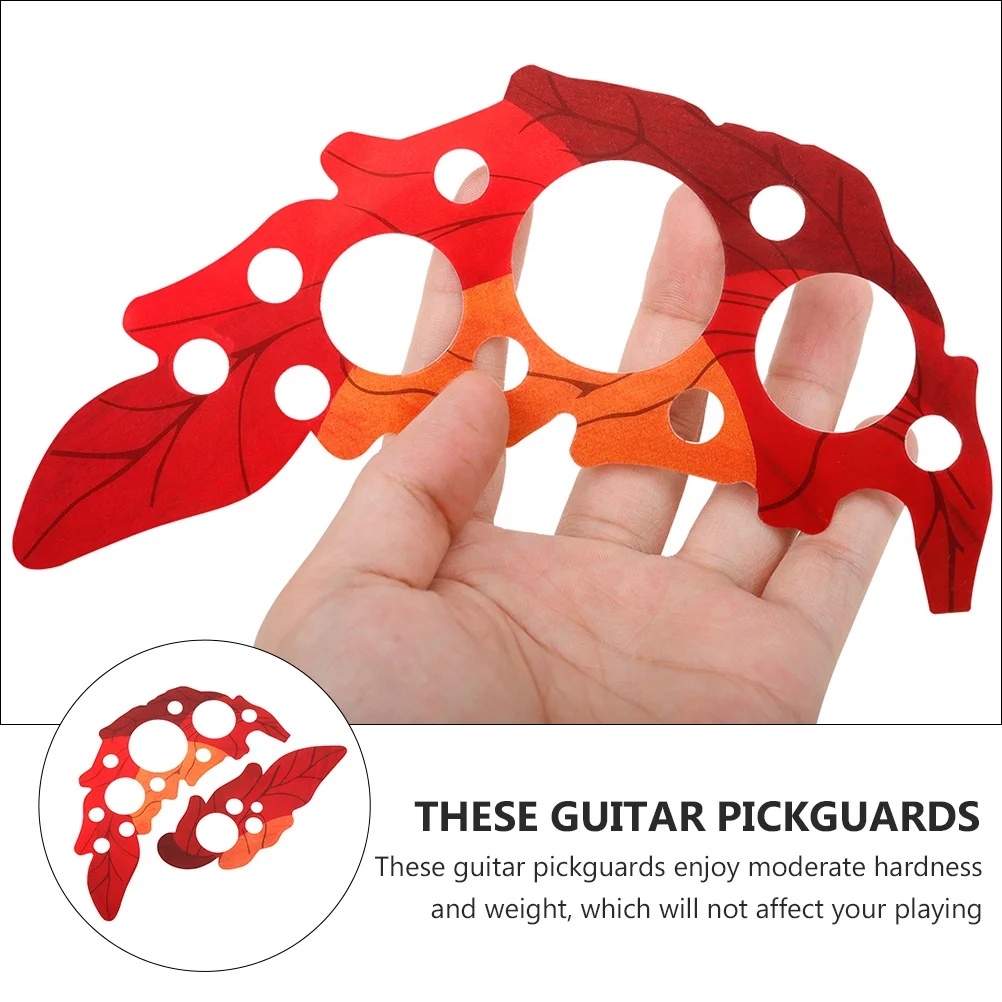 Guitar Sound Hole Guard PVC Pickguards Plastic Decor Accessories Grape Leaf Shaped