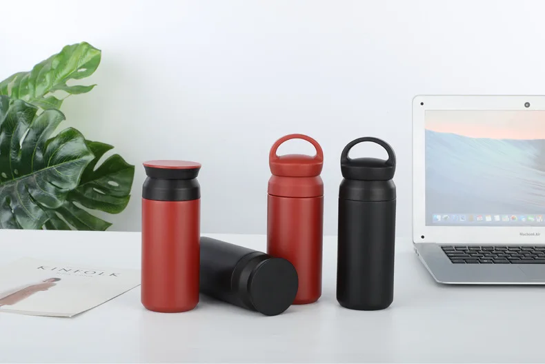 Reusable Cute Japan Style Wine Cup Kinto Tumbler Mug Travel Coffee Water Bottle Japanese Insulated Stainless Steel with Handle