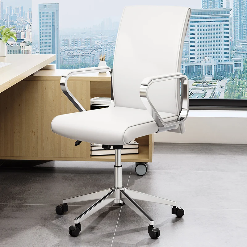 

ZLifting Computer Chair Leather Office Conference Room Boss Comfortable Chair Sedentary Office Single Silla Oficina FurnitureZ