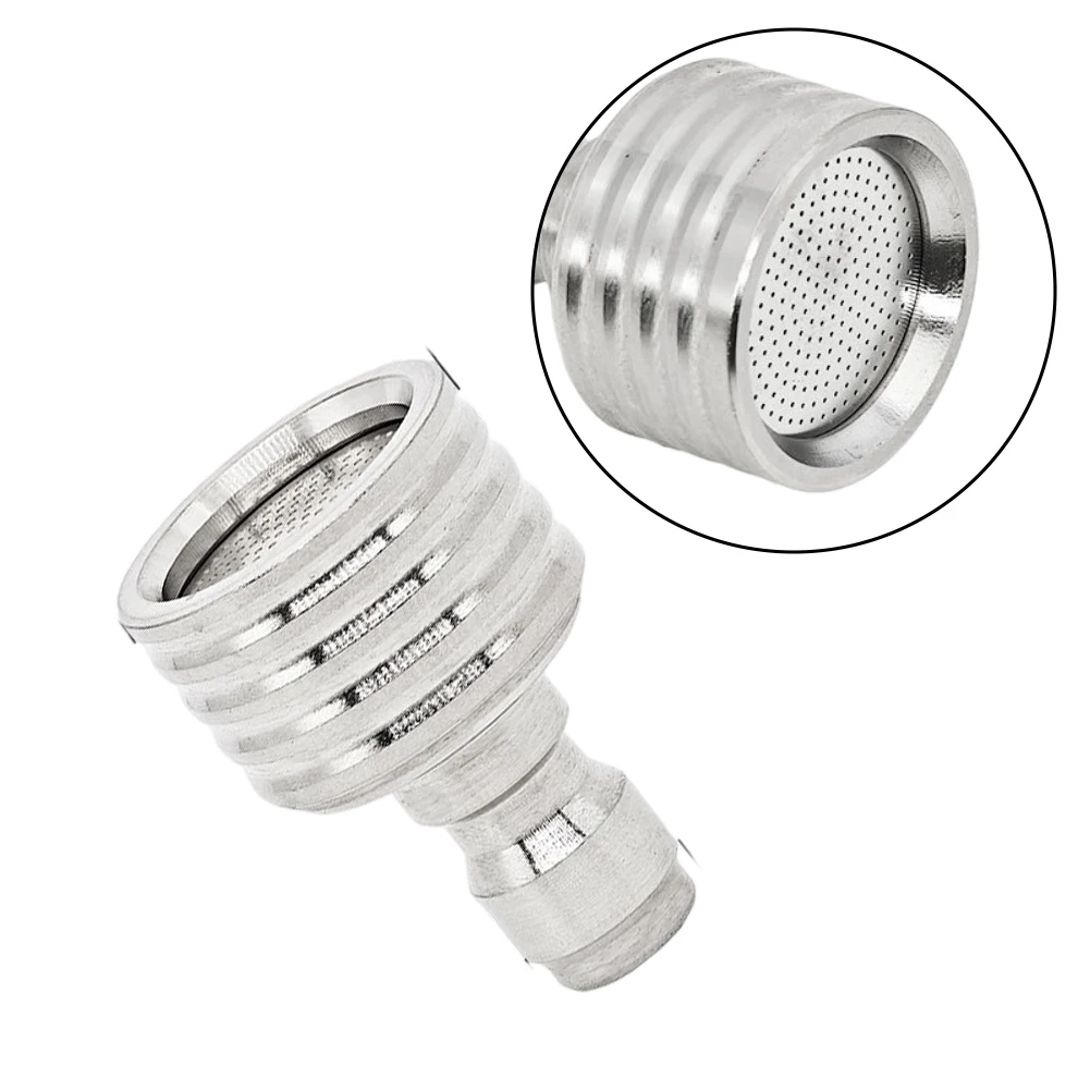 1pc High Pressure Water Interface Washing Nozzle Stainless Steel Shower Blades 1/4 Quick Connect Wash Cars Garden Tool ﻿