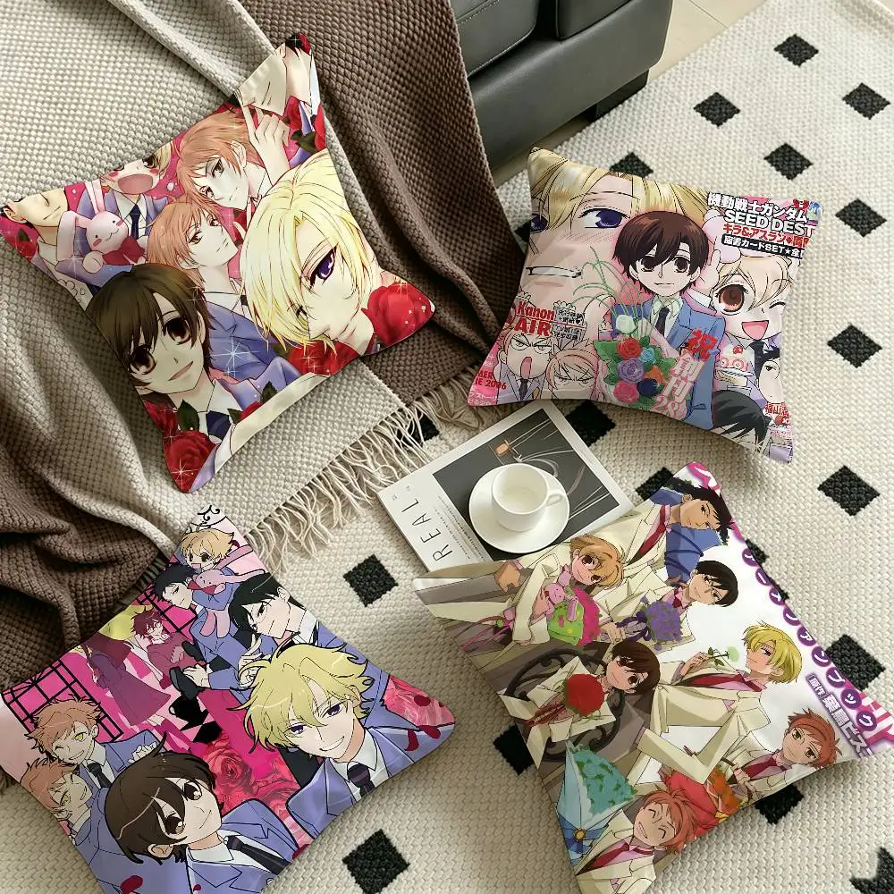 Anime O-Ouran High School Host Club Pillow Cushion Cover Pillowcase Living Room Sofa Home Decor Customized