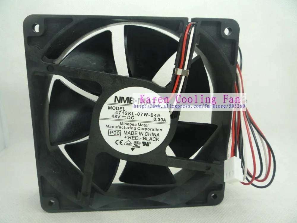 NEW ORINGINAL NMB 12cm 4712KL-07W-B49 P00 12032 48v 0.3a cooling fan