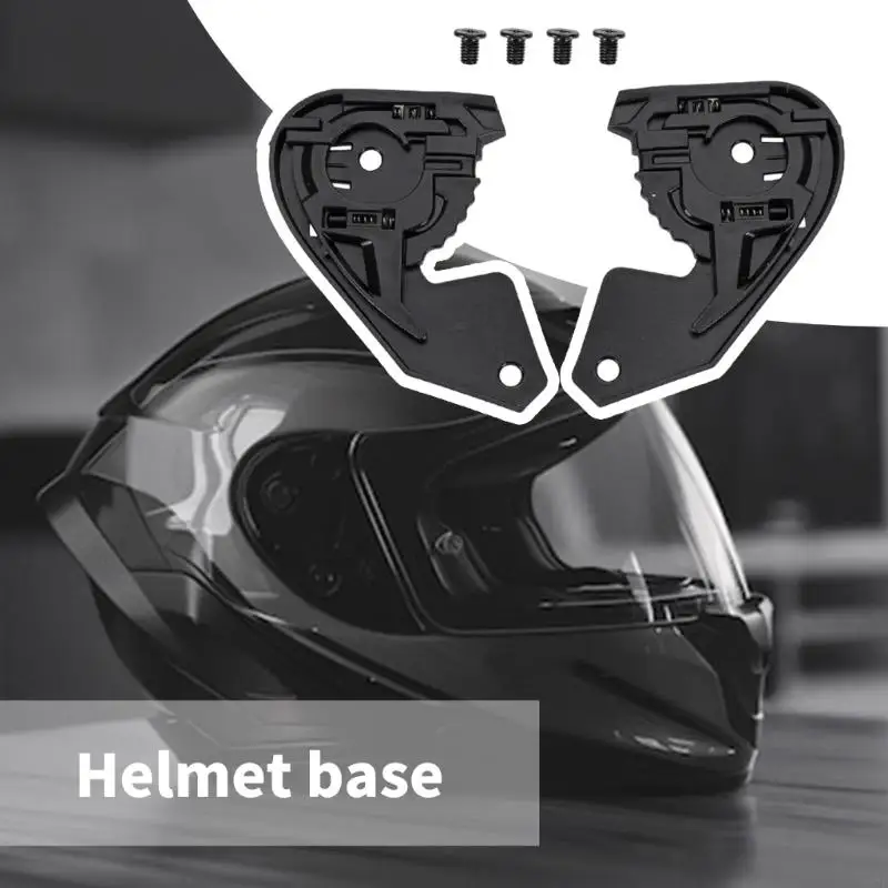 1 زوج الوجه درع الزجاج الأمامي أقنعة قاعدة مع المسمار الخوذ اكسسوارات ل JHM-802 AIMIT 803 أقنعة والعتاد قاعدة لوحة X37F #1